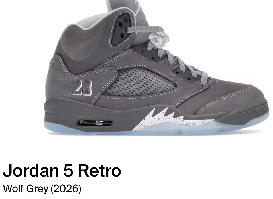 Jordan 5 Retro Wolf Grey (2026)