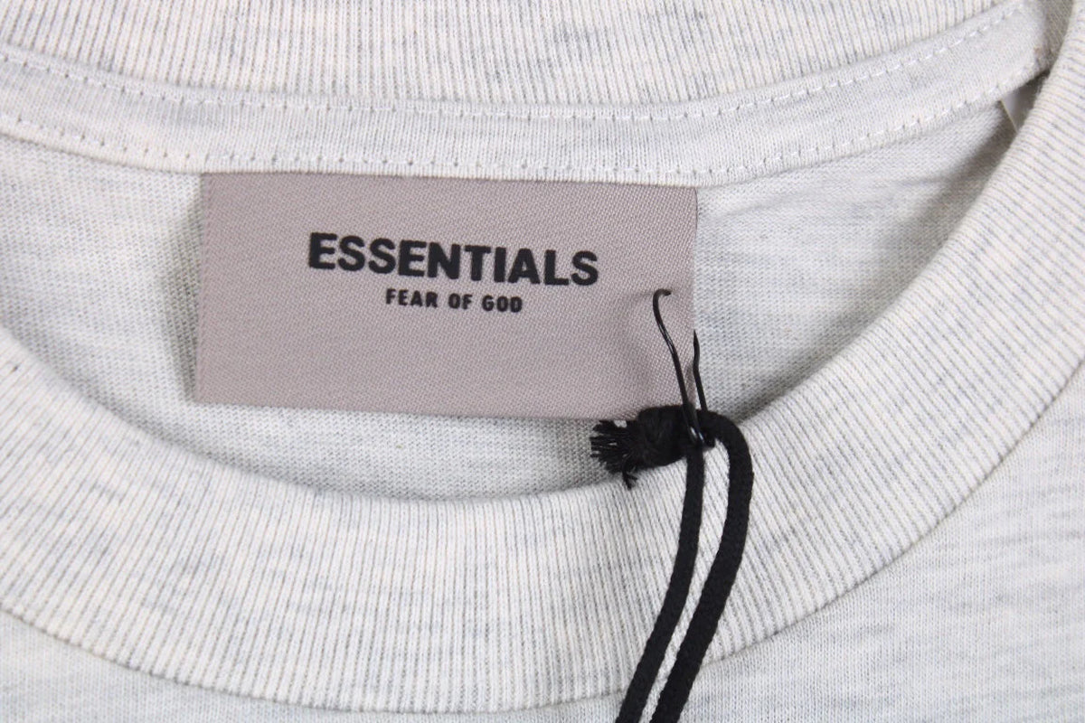 Fear of God Essentials Logo T-Shirt - Heather Grey