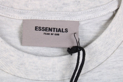 Fear of God Essentials Logo T-Shirt - Heather Grey