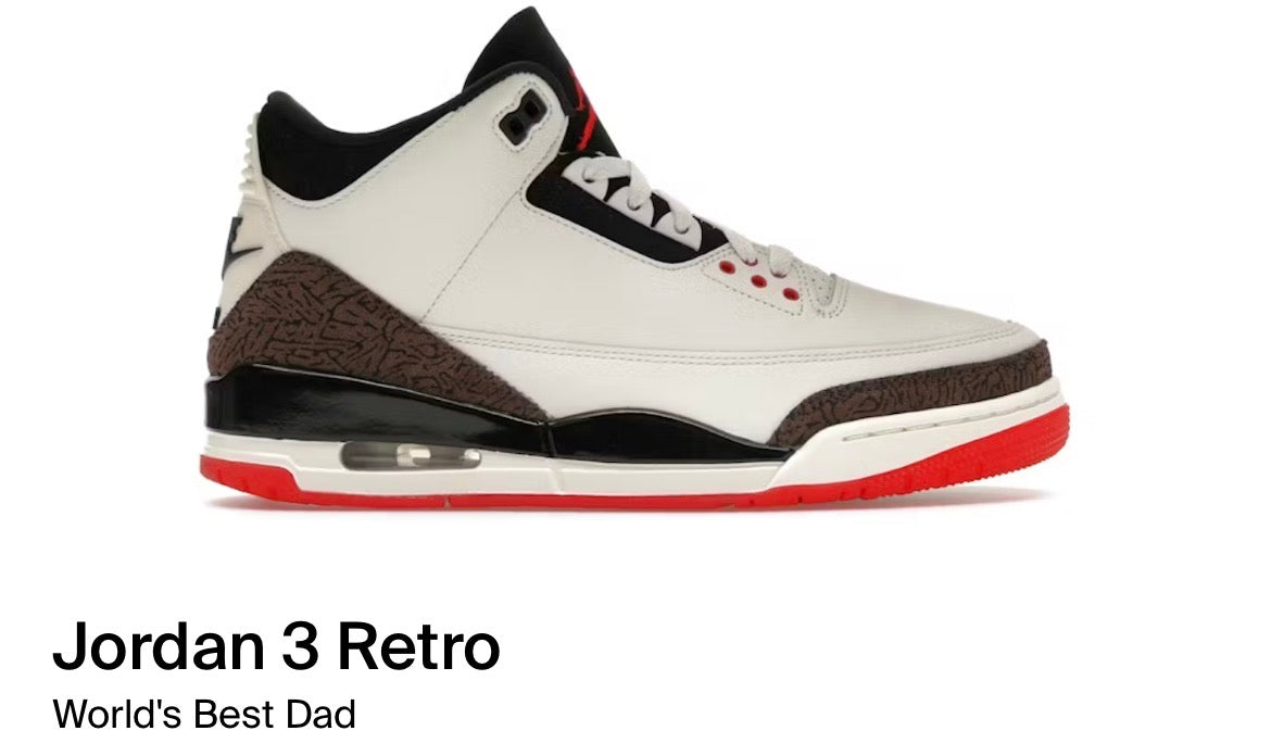 Jordan 3 Retro World’s Best Dad