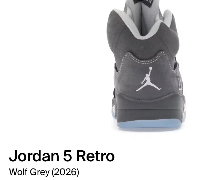 Jordan 5 Retro Wolf Grey (2026)