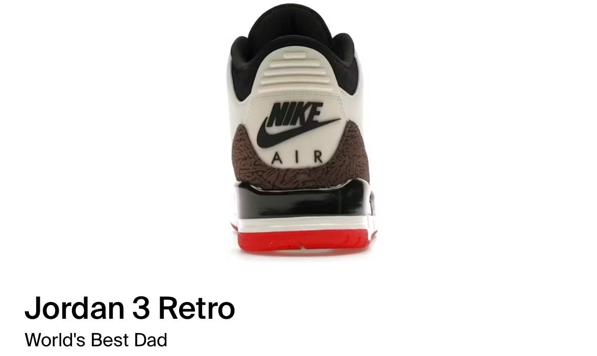 Jordan 3 Retro World’s Best Dad
