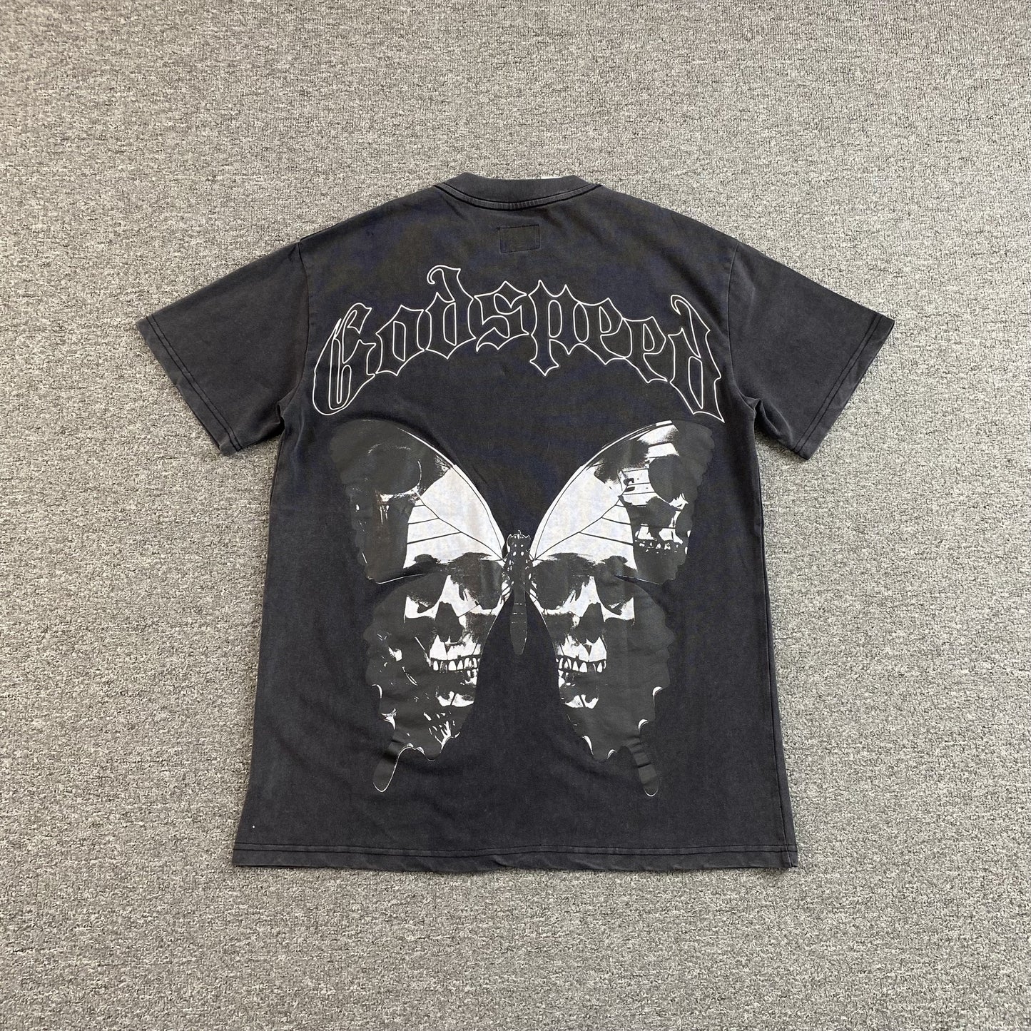 GODSPEED BUTTERFLY EFFECT T-SHIRT WASHED BLACK