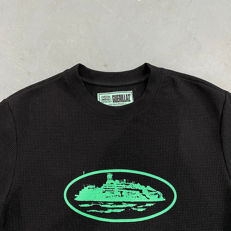CORTEIZ INSIGNIA WAFFLE TEE BLACK