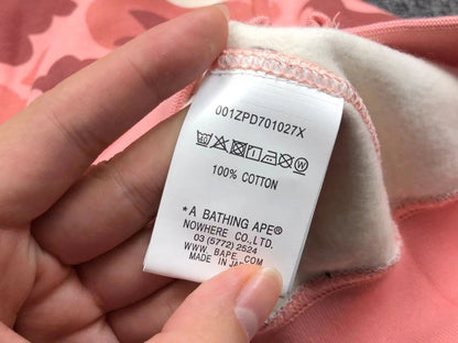 BAPE X BARBIE DOT CAMO SHARK FULL ZIP HOODIE PINK