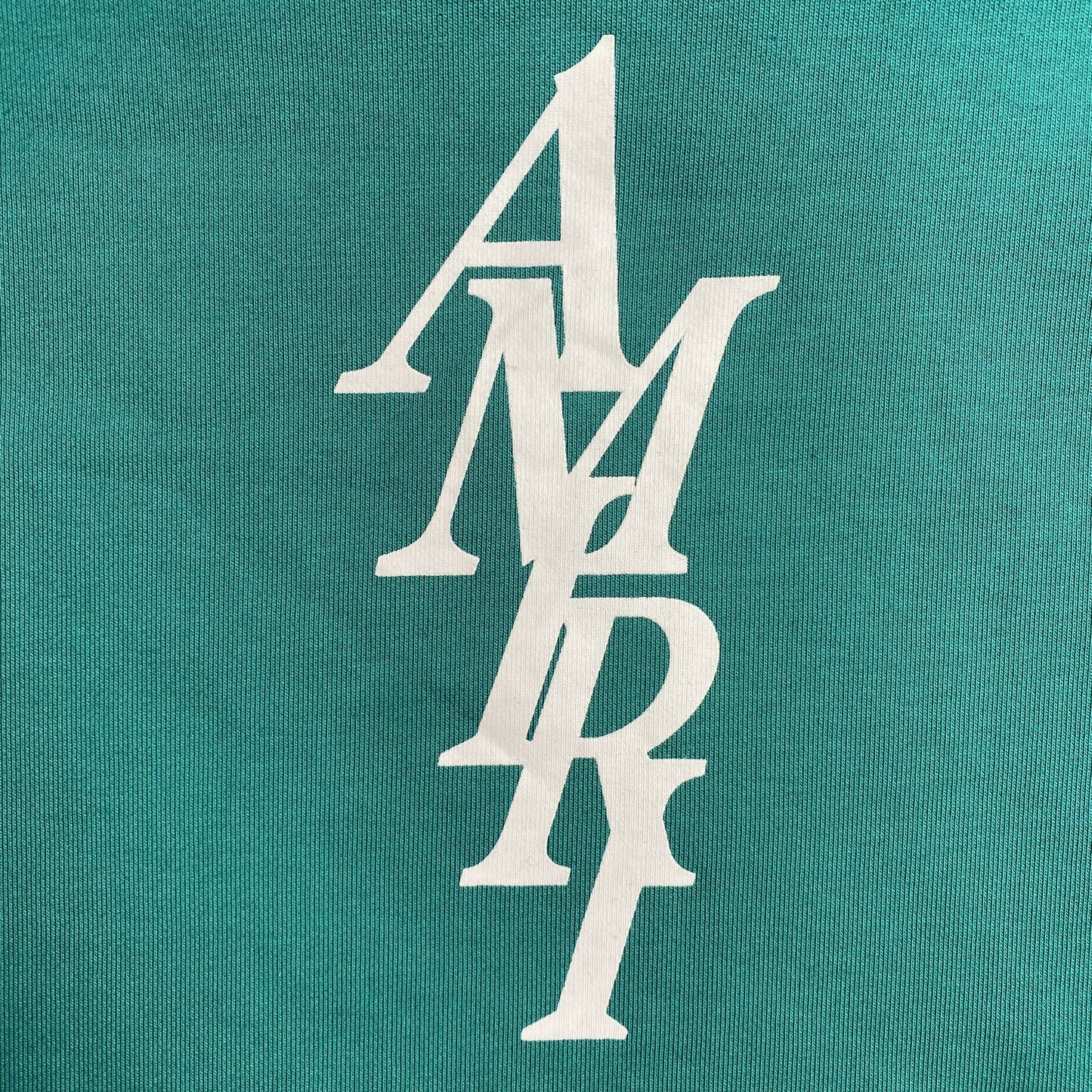 AMIRI LETTER LOGO HOODIE CERULEAN