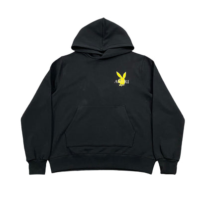 AMIRI PLAYBOY LOGO HOODIE BLACK YELLOW