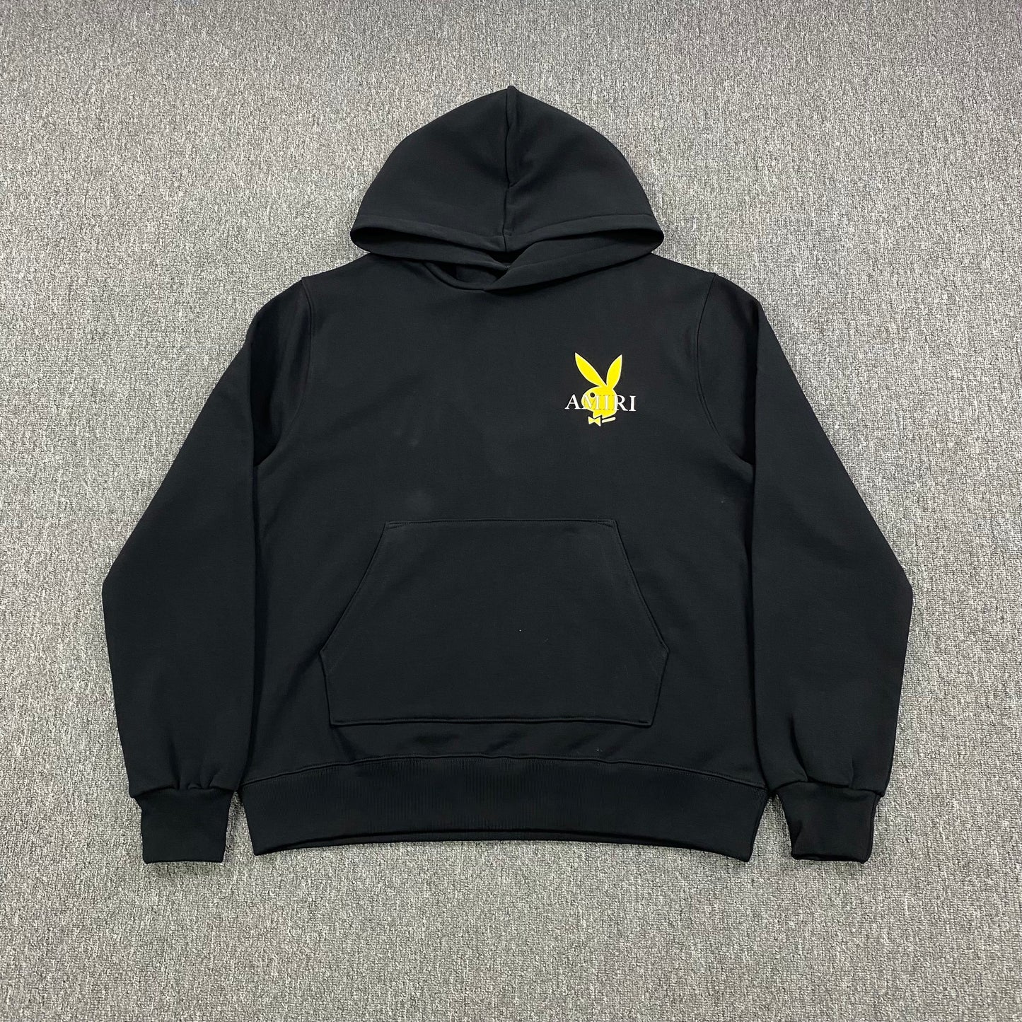 AMIRI PLAYBOY LOGO HOODIE BLACK YELLOW