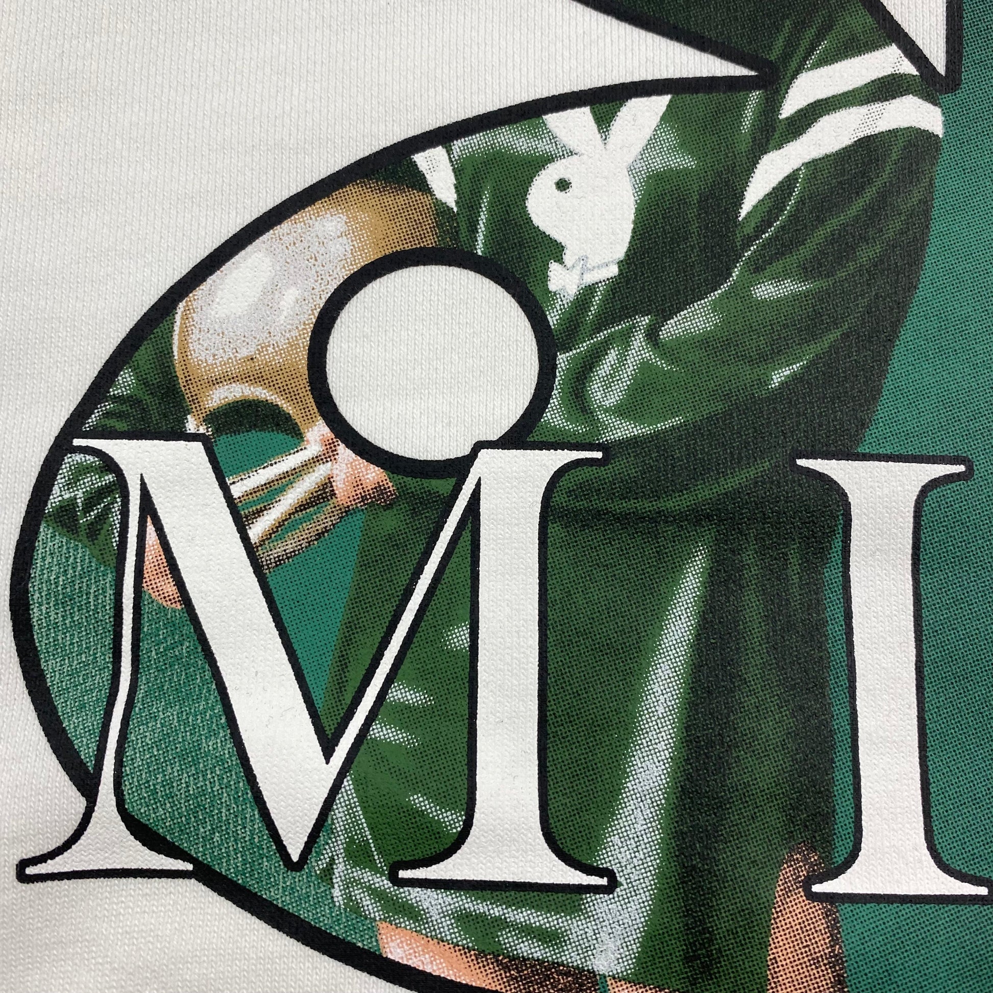 AMIRI PLAYBOY LOGO HOODIE WHITE GREEN