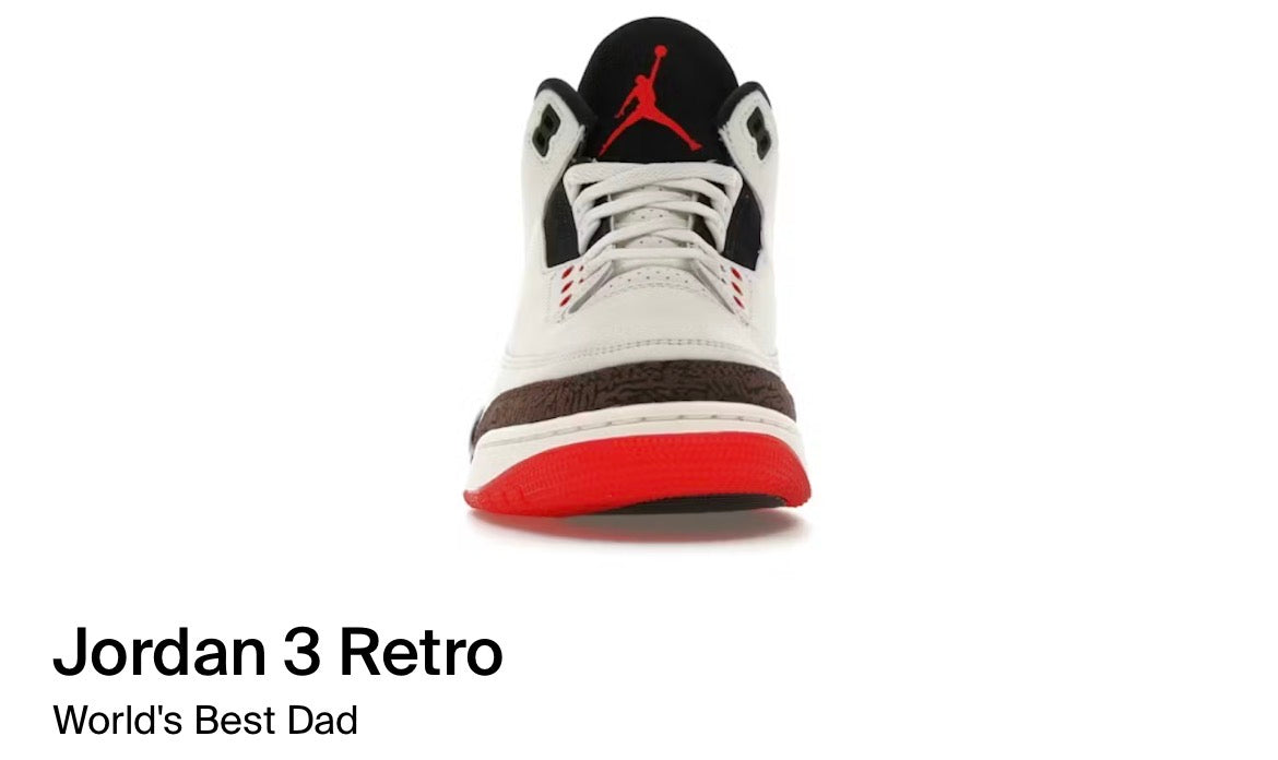 Jordan 3 Retro World’s Best Dad