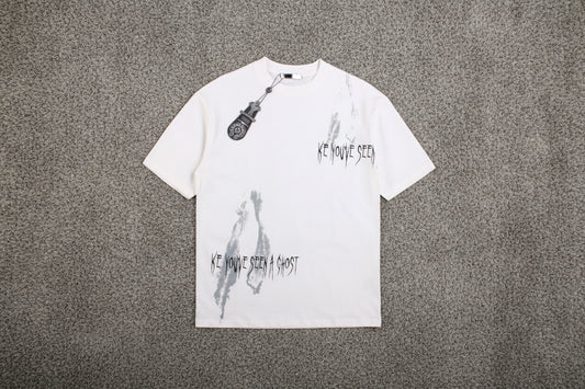 CHROME HEARTS "LOOKING LIKE A GHOST" T-SHIRT WHITE