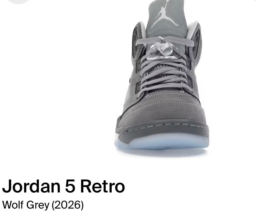 Jordan 5 Retro Wolf Grey (2026)