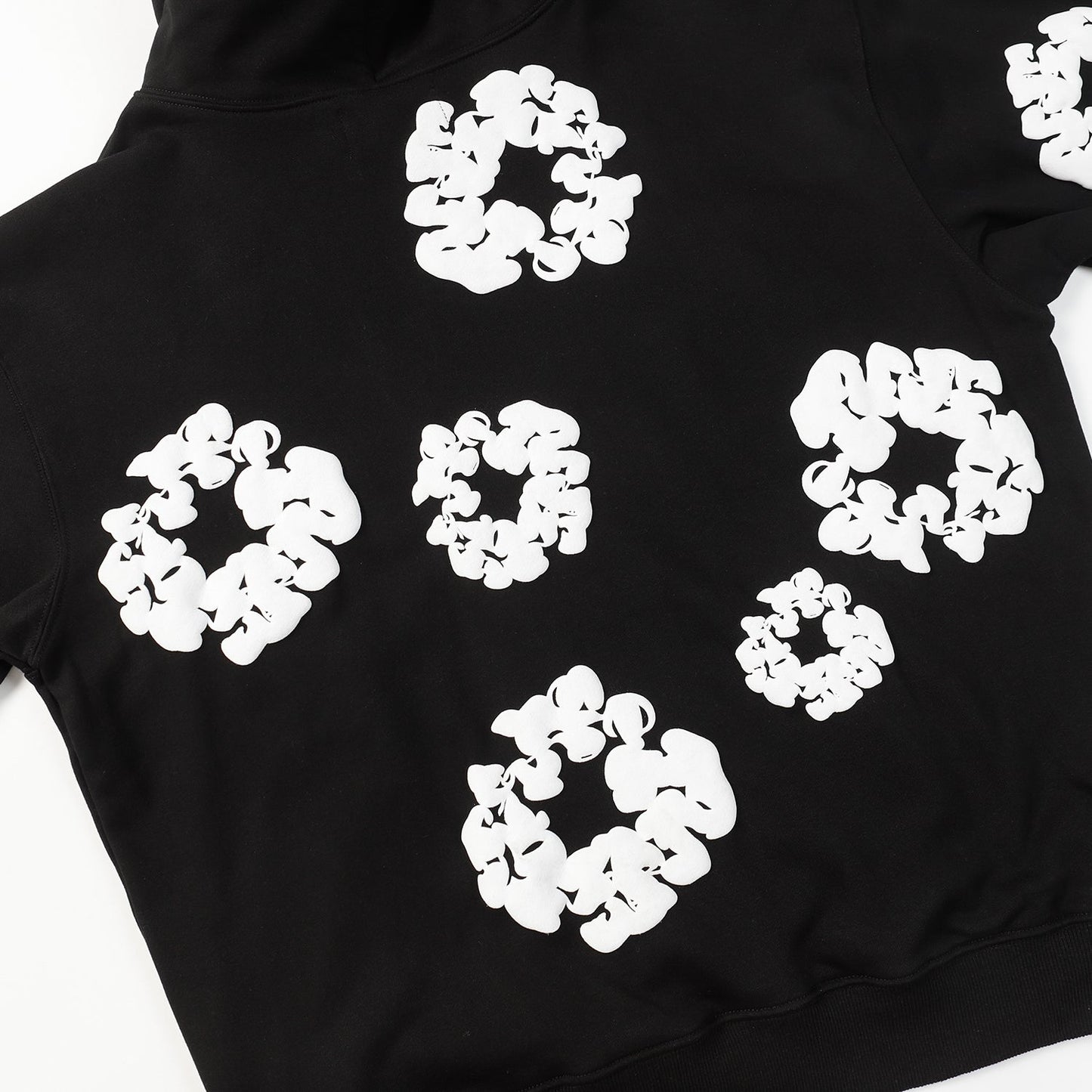DENIM TEARS COTTON WREATH HOODIE BLACK