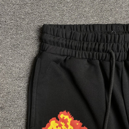 DENIM TEARS x OFFSET WREATH SWEATPANTS BLACK