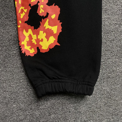 DENIM TEARS x OFFSET WREATH SWEATPANTS BLACK