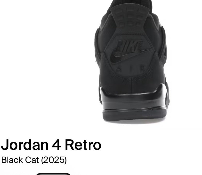 Jordan 4 Retro black cat (2025)