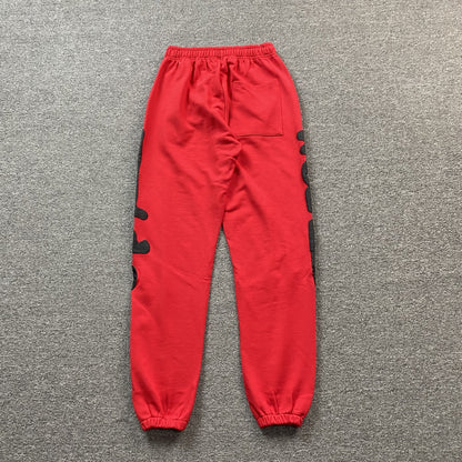 SP5DER BELUGA SWEATPANTS RED