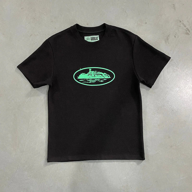 CORTEIZ INSIGNIA WAFFLE TEE BLACK